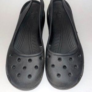 Crocs Black Flat Ballet Shoes